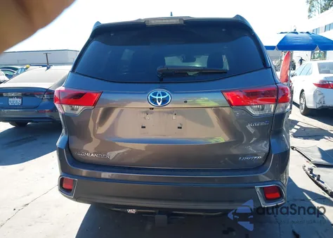 2018 Toyota Highlander Hybrid Limited from USA, damaged, VIN 5TDDGRFH6JS050334